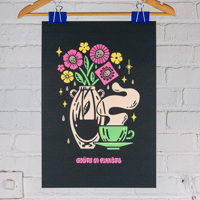 AFFICHE ZAB - Illustration Brewmance - Zab Café