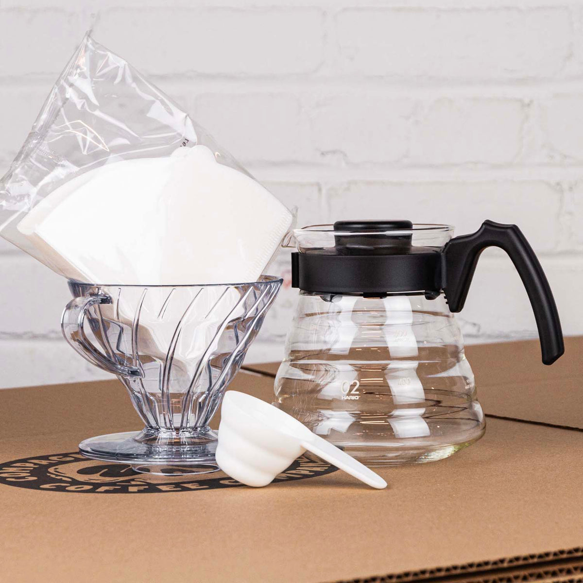 Hario - V60-02 Ensemble 4 pièces - Zab Café