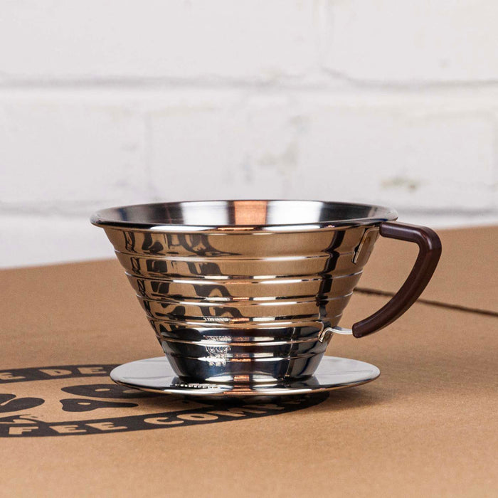 Kalita - Dripper en acier inoxidable WAVE 185 - Zab Café