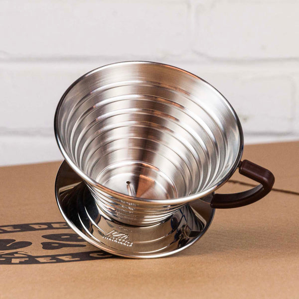 Kalita - Dripper en acier inoxidable WAVE 185 - Zab Café