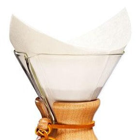 Chemex - Filtres Carrés - Blanc - 100 unités - Zab Café