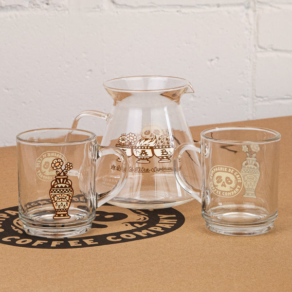 DUO TASSES ET CARAFE - AMPHORE ET CALIX