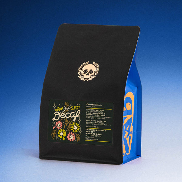 Zab Colombia Buesaco decaf coffee bag, 300 g, Zab label