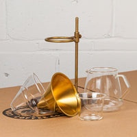 KINTO - V60 kit en laiton et noyer