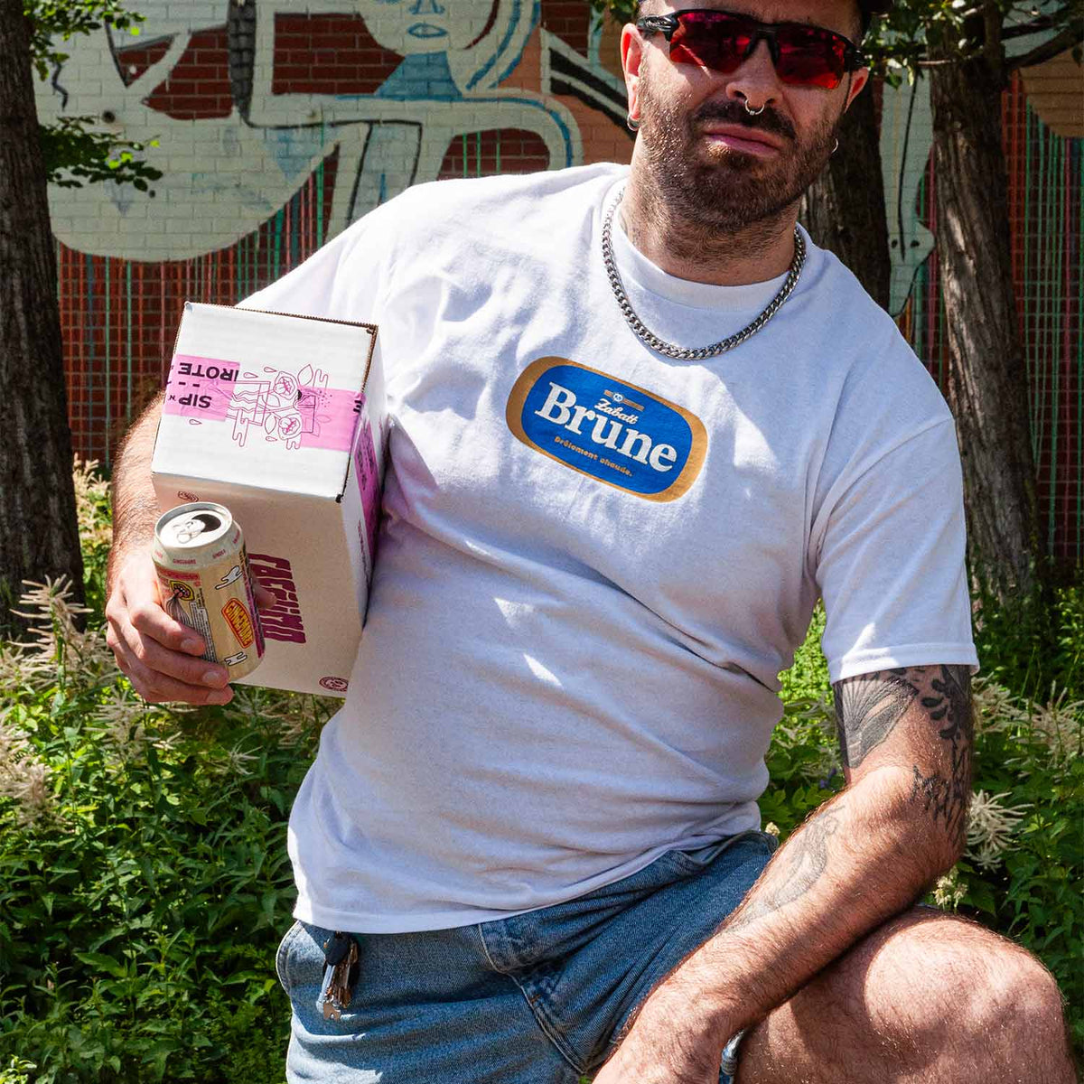 TSHIRT - ZABATT BRUNE
