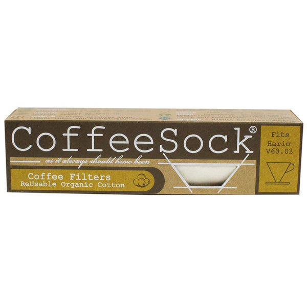 Coffee Sock - V60-02 -  filtres à café en coton biologique (ens. 2) - Zab Café