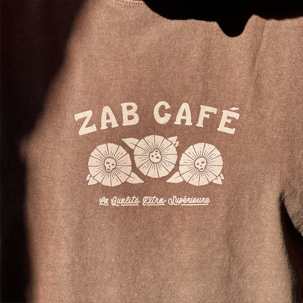 TSHIRT ZAB - Rétroflore (Deuxième Prise) - Zab Café